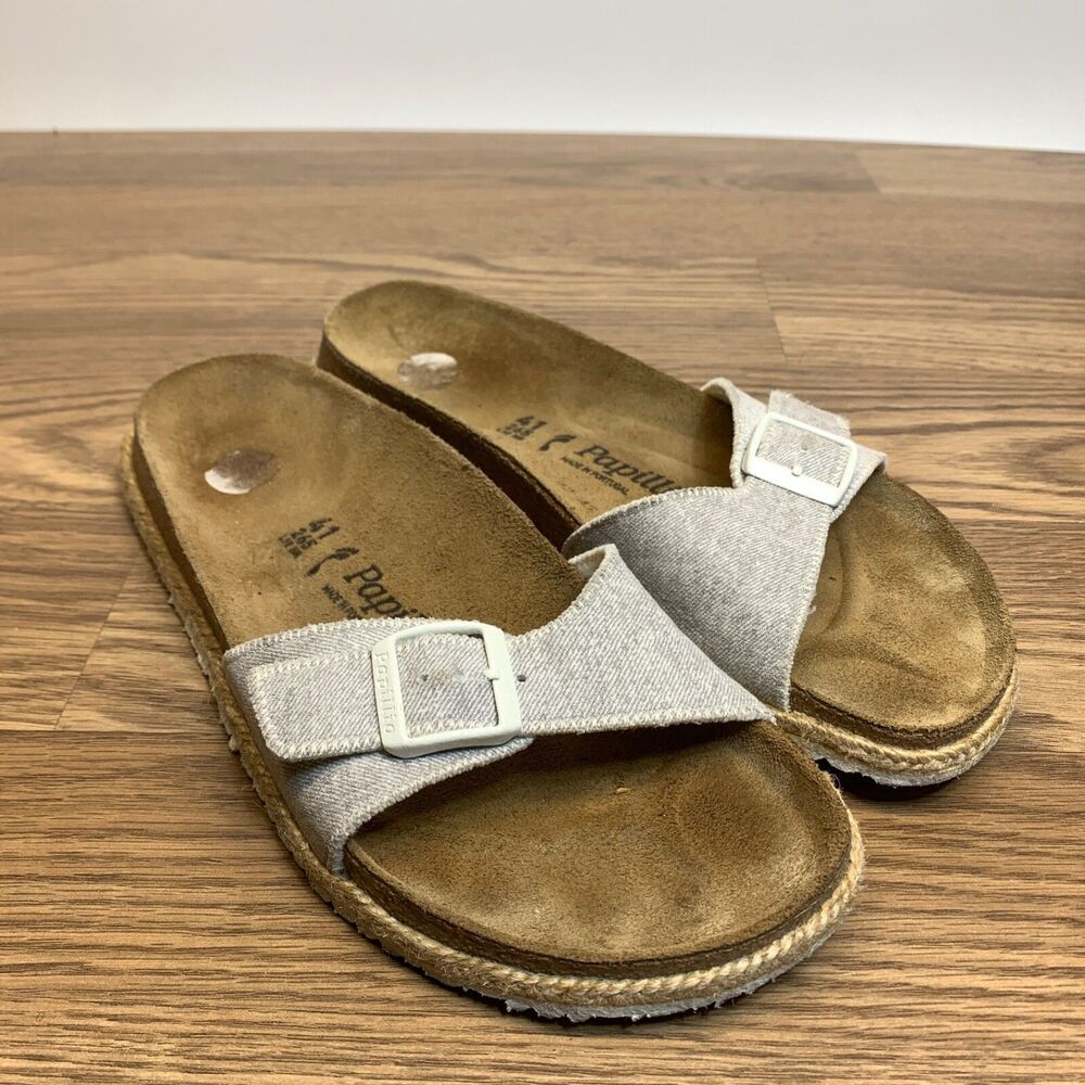 Women's Birkenstock Papillio Madrid Sandals Gray Shoes Size‎ 41 US 10